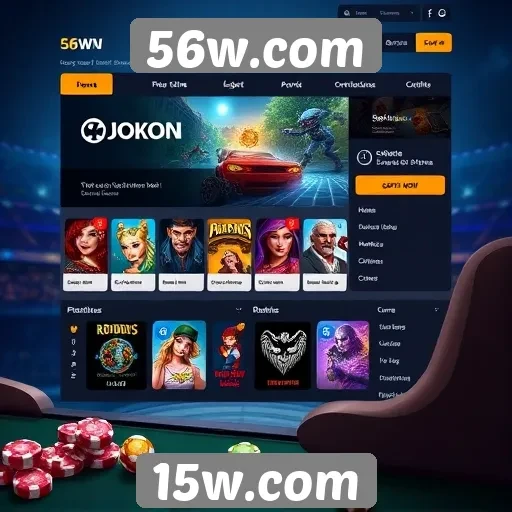 Análise da interface do usuário no 56w.com